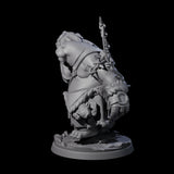 Weathered Walrus Fisherman Miniature for Dungeons and Dragons, Pathfinder or other TTRPGs