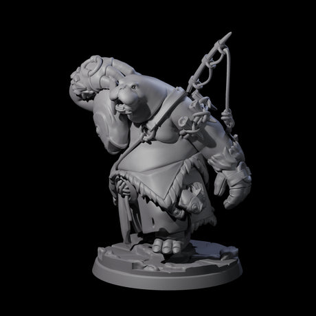 Weathered Walrus Fisherman Miniature for Dungeons and Dragons, Pathfinder or other TTRPGs