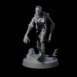 Weathered Zombie Serf A Miniature for Dungeons and Dragons, Pathfinder or other TTRPGs