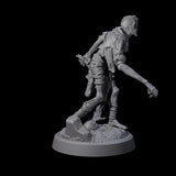 Weathered Zombie Serf A Miniature for Dungeons and Dragons, Pathfinder or other TTRPGs