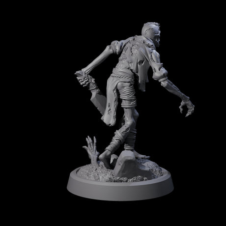 Weathered Zombie Serf A Miniature for Dungeons and Dragons, Pathfinder or other TTRPGs