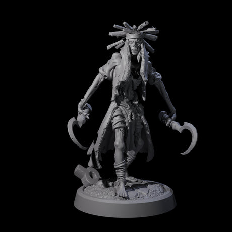 Weathered Zombie Serf B Miniature for Dungeons and Dragons, Pathfinder or other TTRPGs