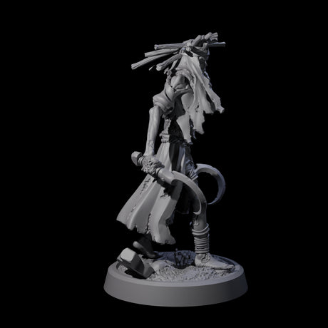 Weathered Zombie Serf B Miniature for Dungeons and Dragons, Pathfinder or other TTRPGs