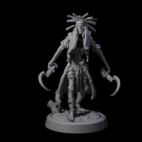 Weathered Zombie Serf B Miniature for Dungeons and Dragons, Pathfinder or other TTRPGs