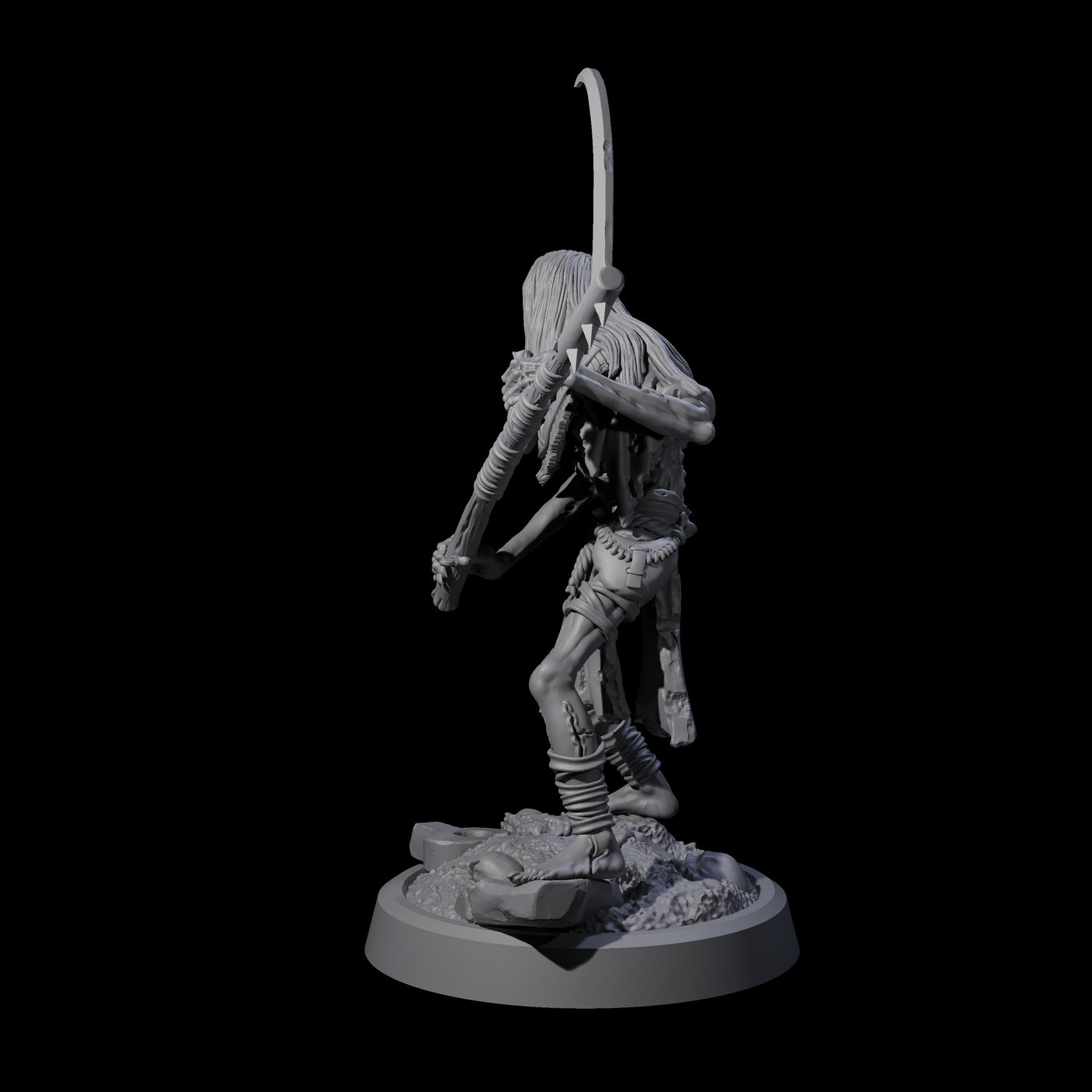 Weathered Zombie Serf D Miniature for Dungeons and Dragons, Pathfinder or other TTRPGs