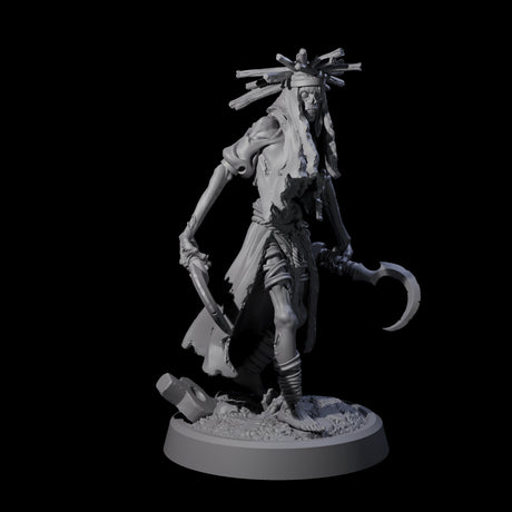 Weathered Zombie Serfs Miniature for Dungeons and Dragons, Pathfinder or other TTRPGs