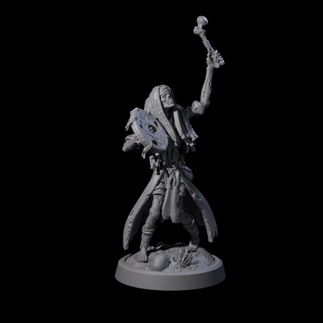 Weathered Zombie Serfs Miniature for Dungeons and Dragons, Pathfinder or other TTRPGs