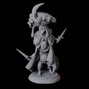 Weird Halfling Jester Pair A Miniature for Dungeons and Dragons, Pathfinder or other TTRPGs