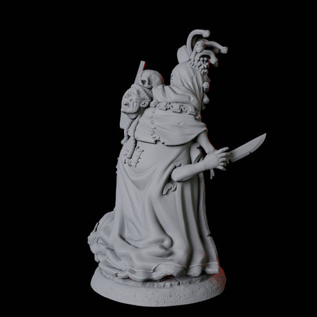Weird Halfling Jester Pair B Miniature for Dungeons and Dragons, Pathfinder or other TTRPGs