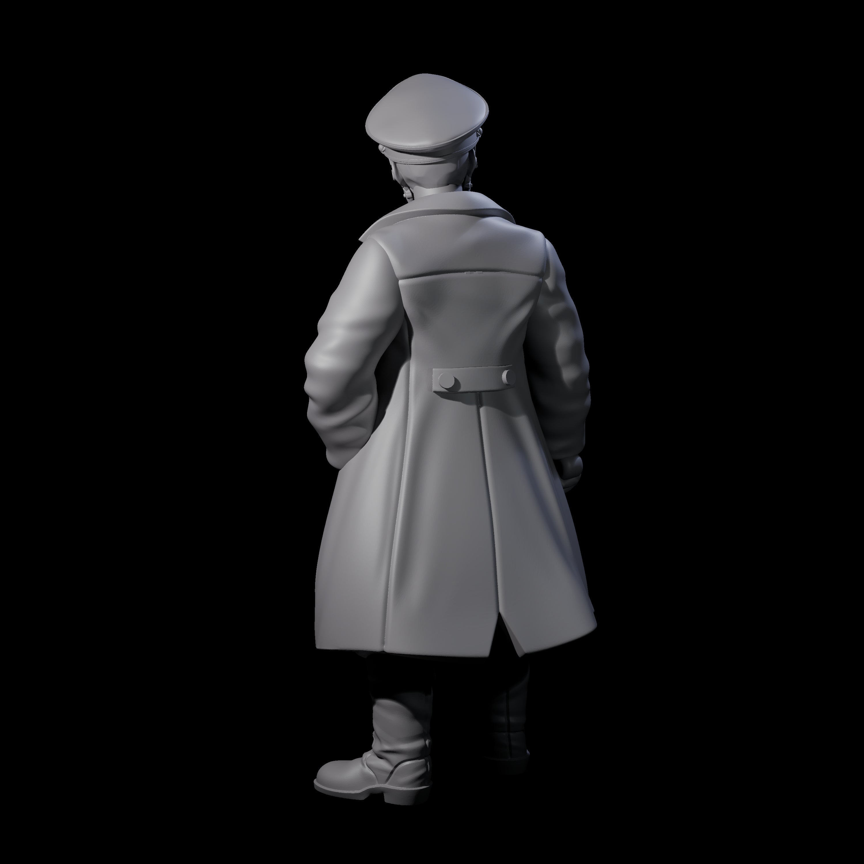 Weird War German Calculating Officer A Miniature for Dungeons and Dragons, Pathfinder or other TTRPGs