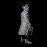 Weird War German Calculating Officer A Miniature for Dungeons and Dragons, Pathfinder or other TTRPGs