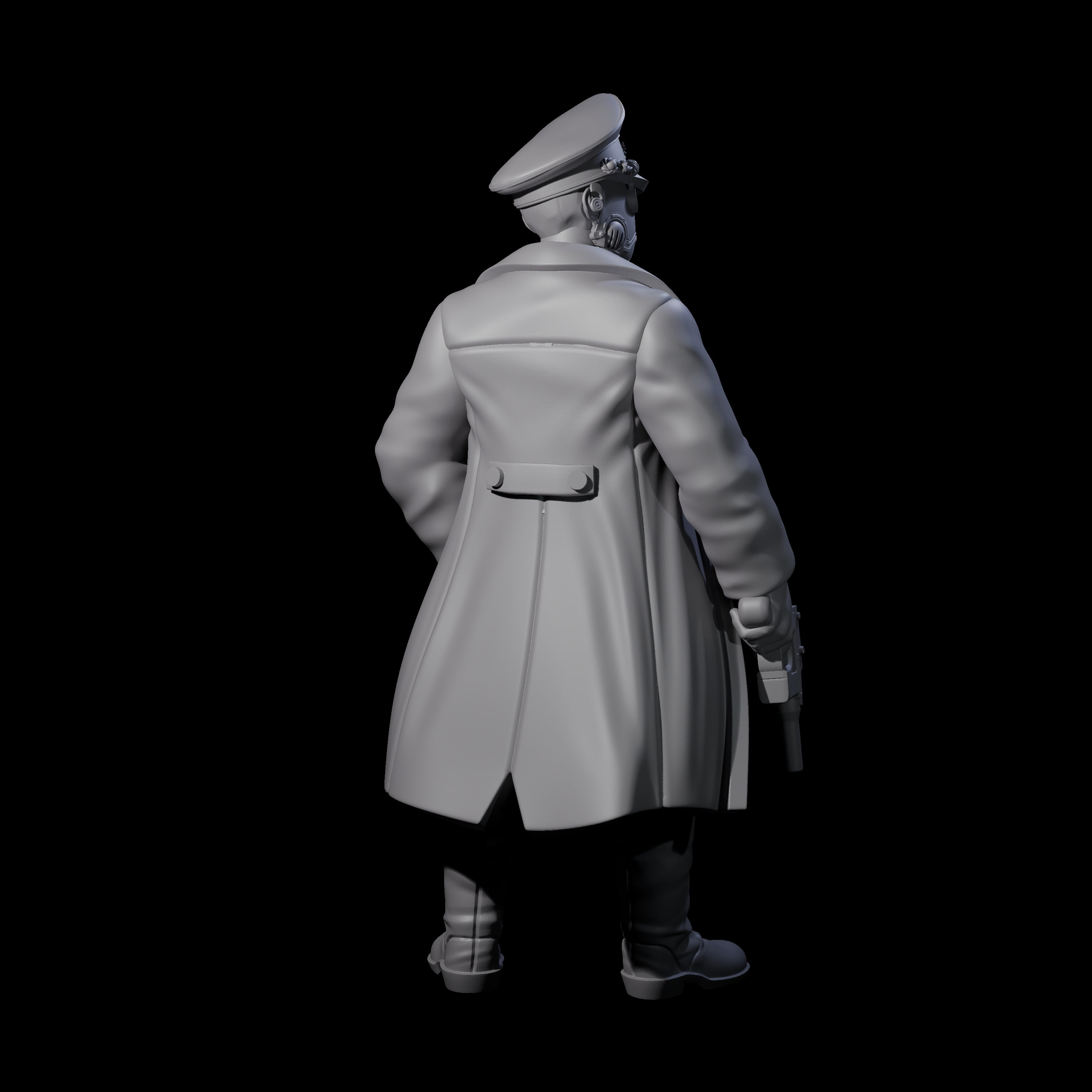 Weird War German Calculating Officer A Miniature for Dungeons and Dragons, Pathfinder or other TTRPGs