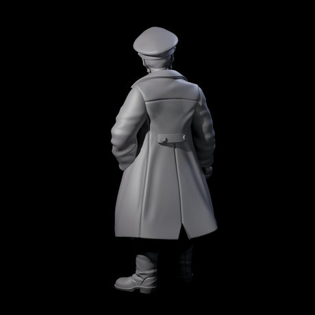Weird War German Calculating Officer A Miniature for Dungeons and Dragons, Pathfinder or other TTRPGs