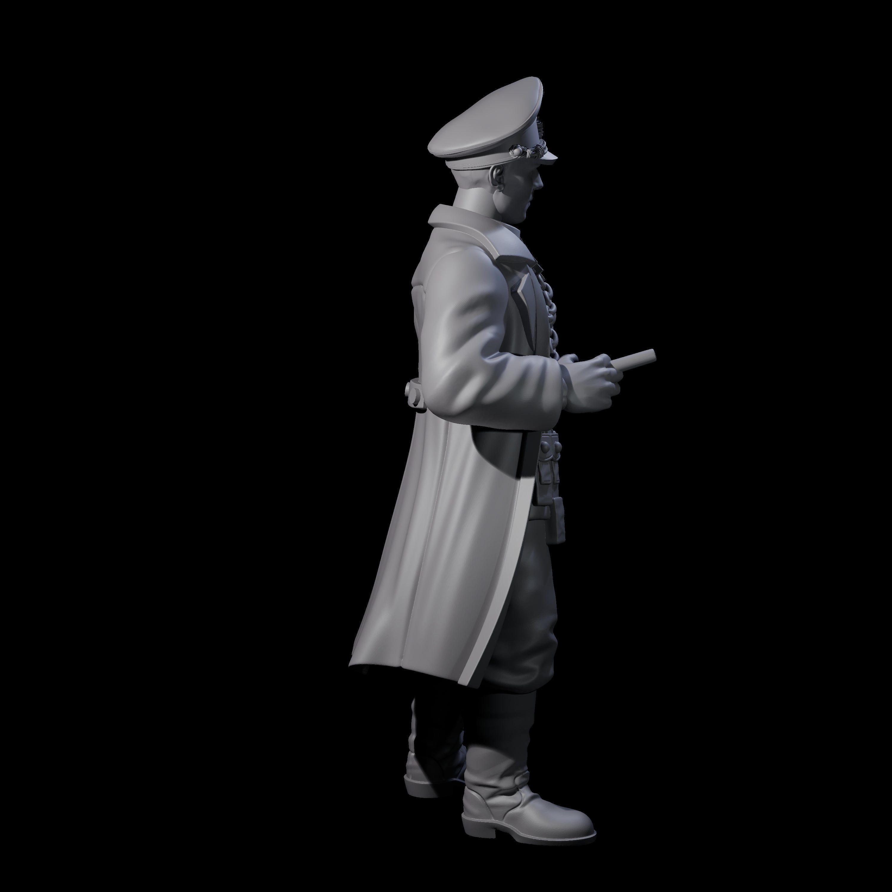 Weird War German Calculating Officer B Miniature for Dungeons and Dragons, Pathfinder or other TTRPGs