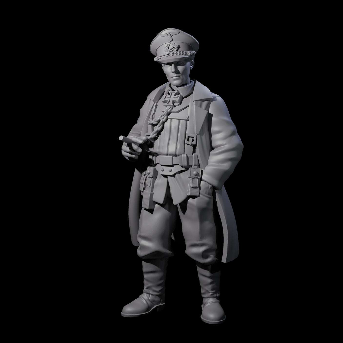 Weird War German Calculating Officers Miniature for Dungeons and Dragons, Pathfinder or other TTRPGs