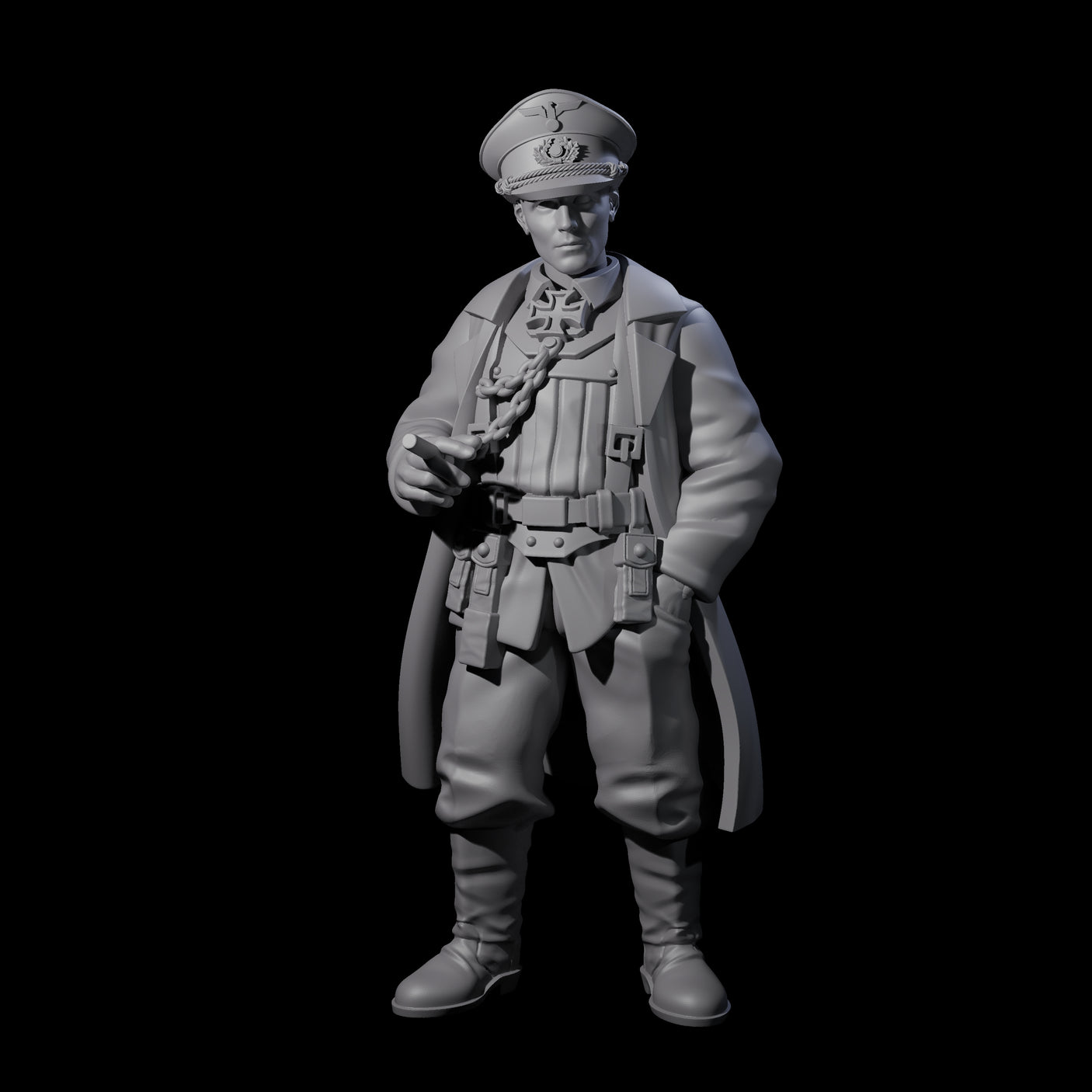 Weird War German Calculating Officers Miniature for Dungeons and Dragons, Pathfinder or other TTRPGs
