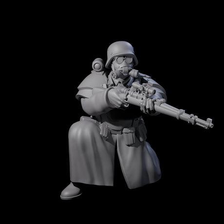 Weird War German Cold Sniper Miniature for Dungeons and Dragons, Pathfinder or other TTRPGs