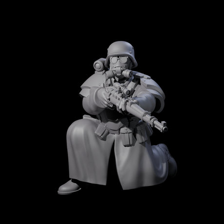 Weird War German Cold Sniper Miniature for Dungeons and Dragons, Pathfinder or other TTRPGs