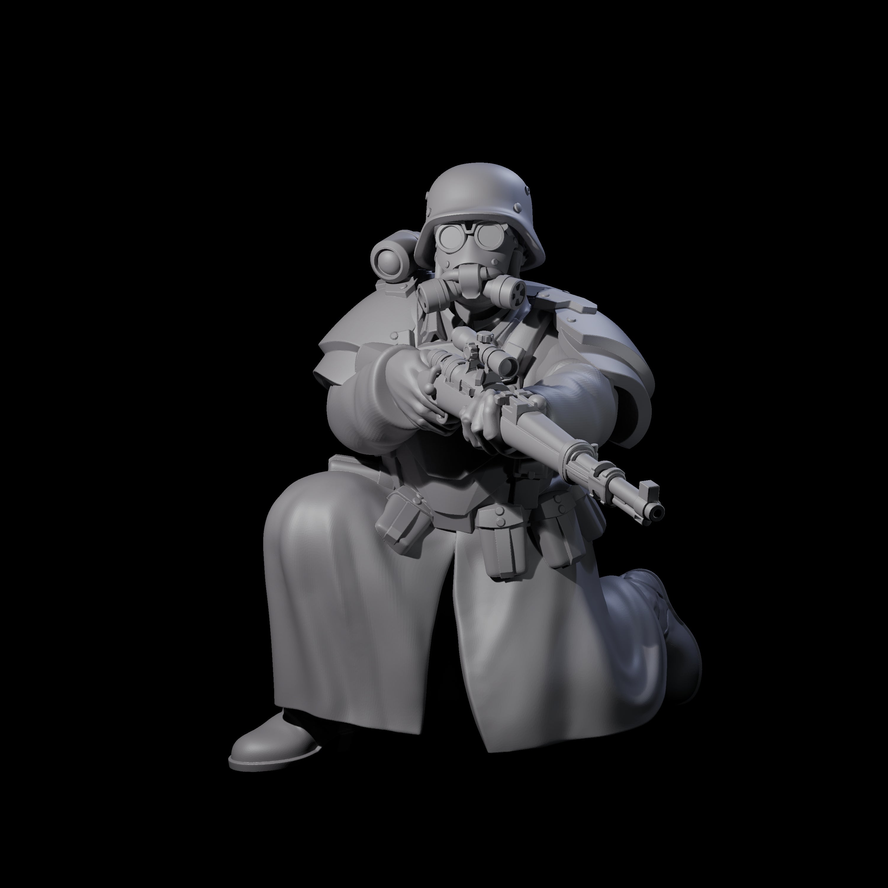 Weird War German Cold Sniper Miniature for Dungeons and Dragons, Pathfinder or other TTRPGs