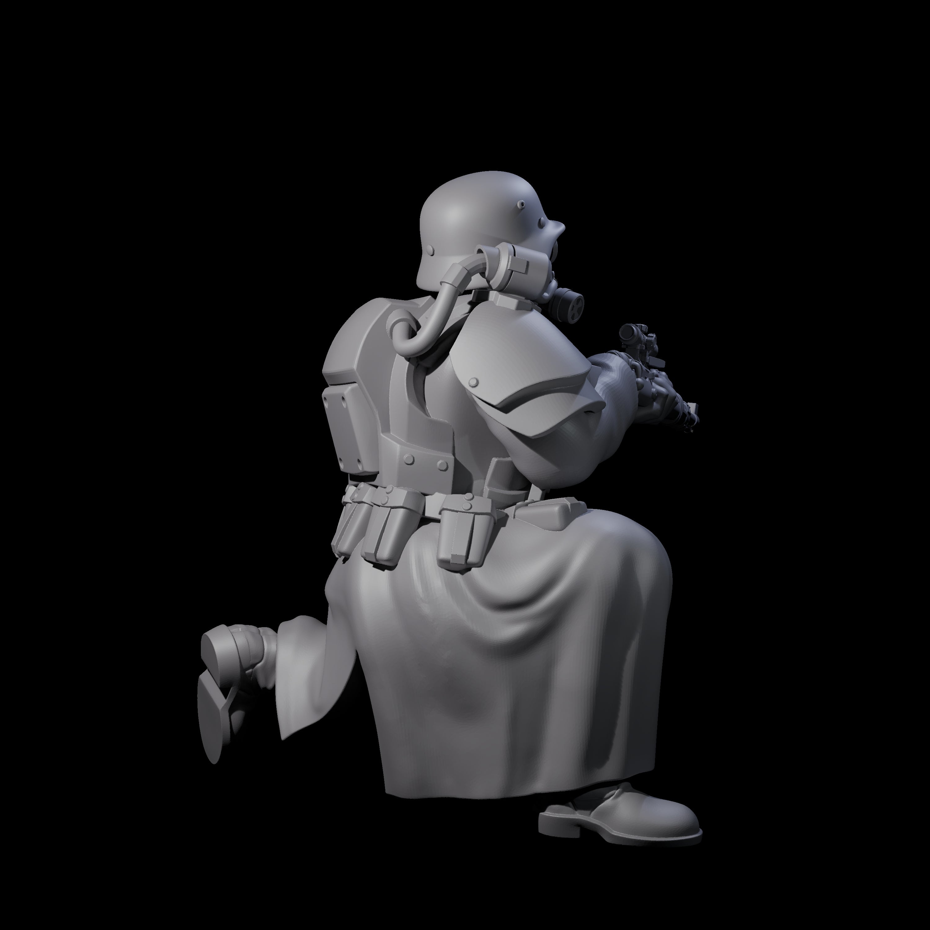 Weird War German Cold Sniper Miniature for Dungeons and Dragons, Pathfinder or other TTRPGs