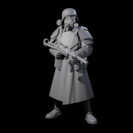 Weird War German Fast Firing SMG Commando A Miniature for Dungeons and Dragons, Pathfinder or other TTRPGs