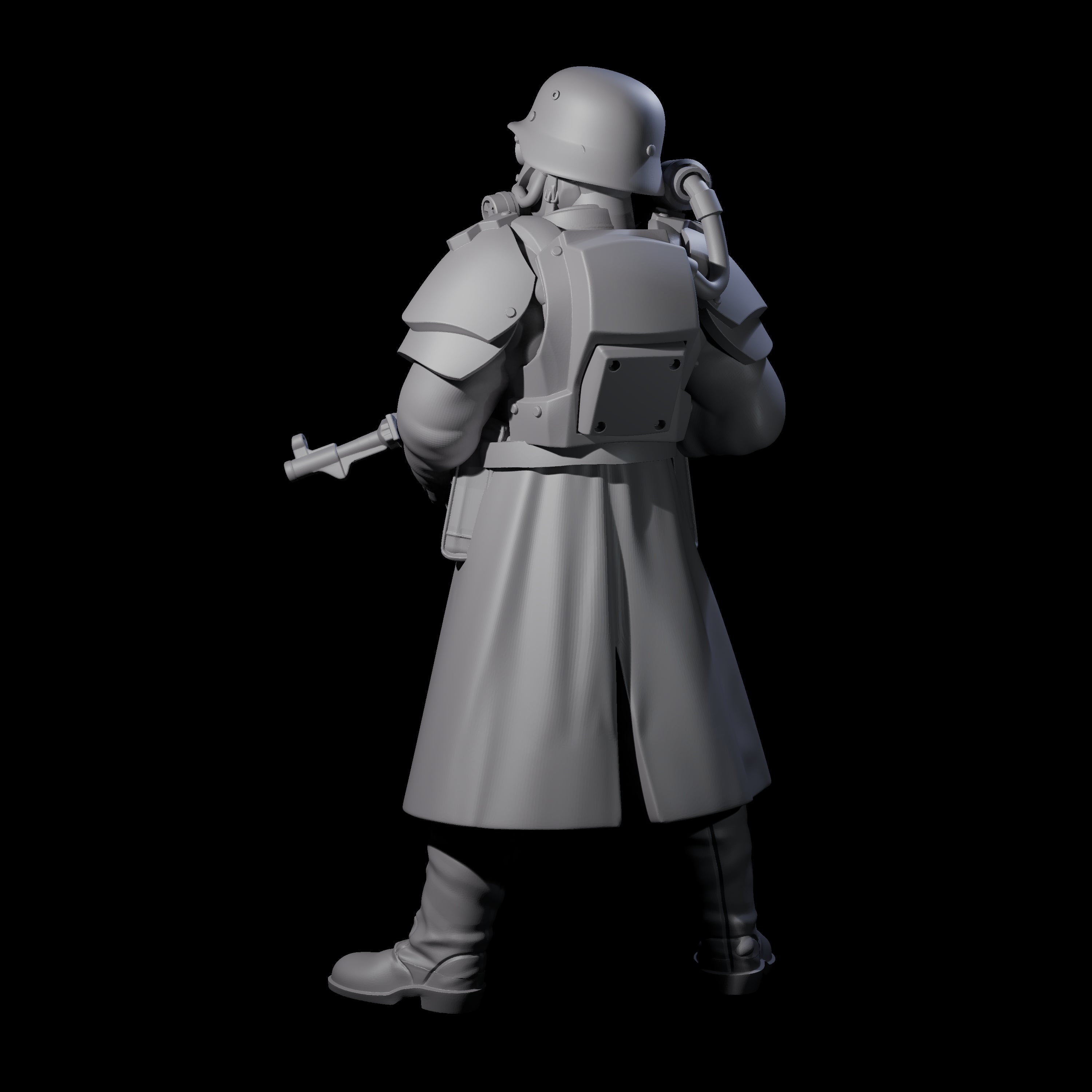 Weird War German Fast Firing SMG Commando A Miniature for Dungeons and Dragons, Pathfinder or other TTRPGs