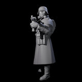 Weird War German Fast Firing SMG Commando B Miniature for Dungeons and Dragons, Pathfinder or other TTRPGs