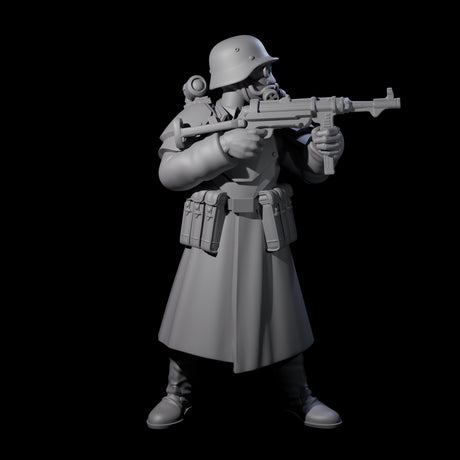 Weird War German Fast Firing SMG Commando B Miniature for Dungeons and Dragons, Pathfinder or other TTRPGs