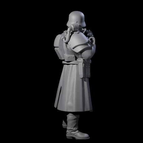 Weird War German Fast Firing SMG Commando B Miniature for Dungeons and Dragons, Pathfinder or other TTRPGs