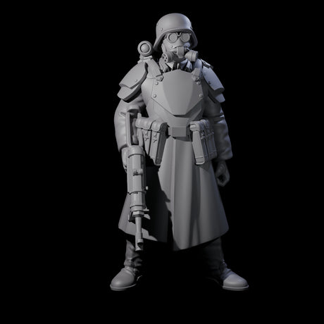 Weird War German Fast Firing SMG Commando C Miniature for Dungeons and Dragons, Pathfinder or other TTRPGs