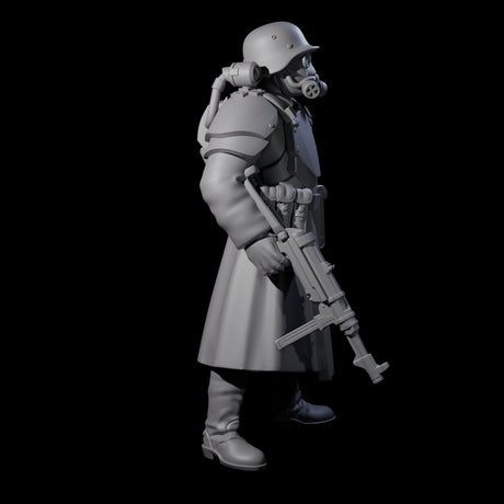 Weird War German Fast Firing SMG Commando C Miniature for Dungeons and Dragons, Pathfinder or other TTRPGs