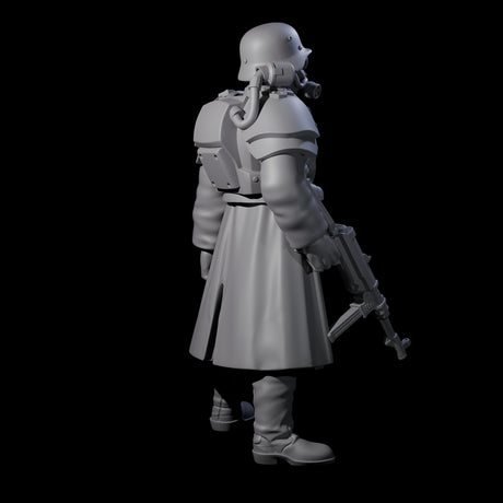 Weird War German Fast Firing SMG Commando C Miniature for Dungeons and Dragons, Pathfinder or other TTRPGs