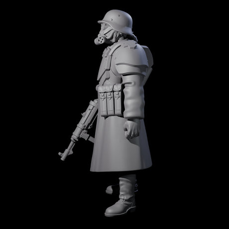 Weird War German Fast Firing SMG Commando C Miniature for Dungeons and Dragons, Pathfinder or other TTRPGs