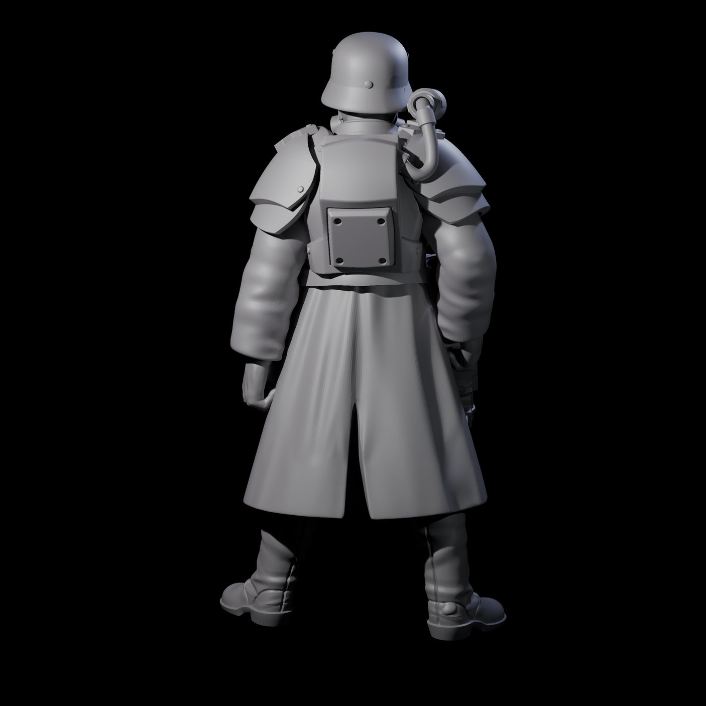 Weird War German Fast Firing SMG Commando C Miniature for Dungeons and Dragons, Pathfinder or other TTRPGs