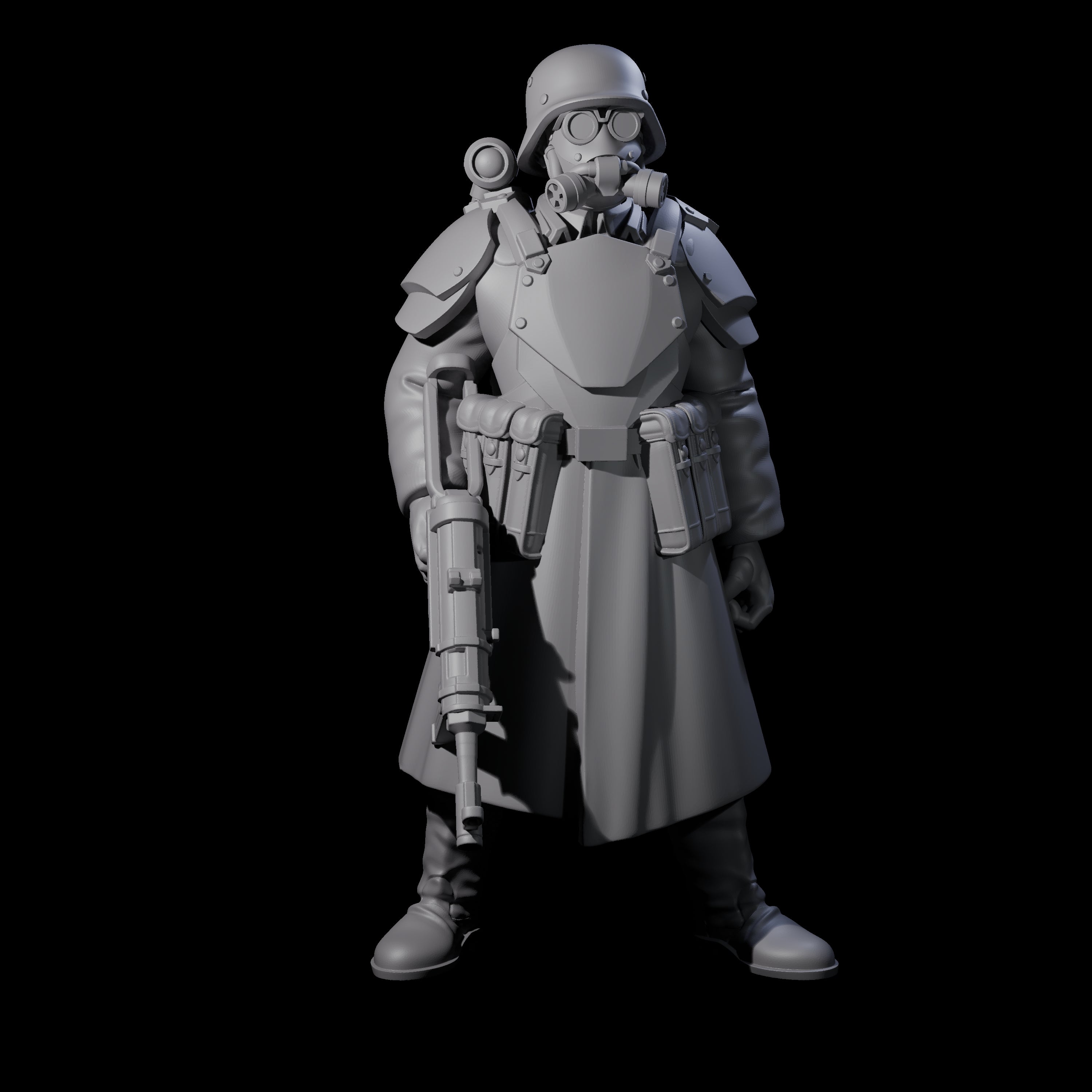 Weird War German Fast Firing SMG Commandos Miniature for Dungeons and Dragons, Pathfinder or other TTRPGs