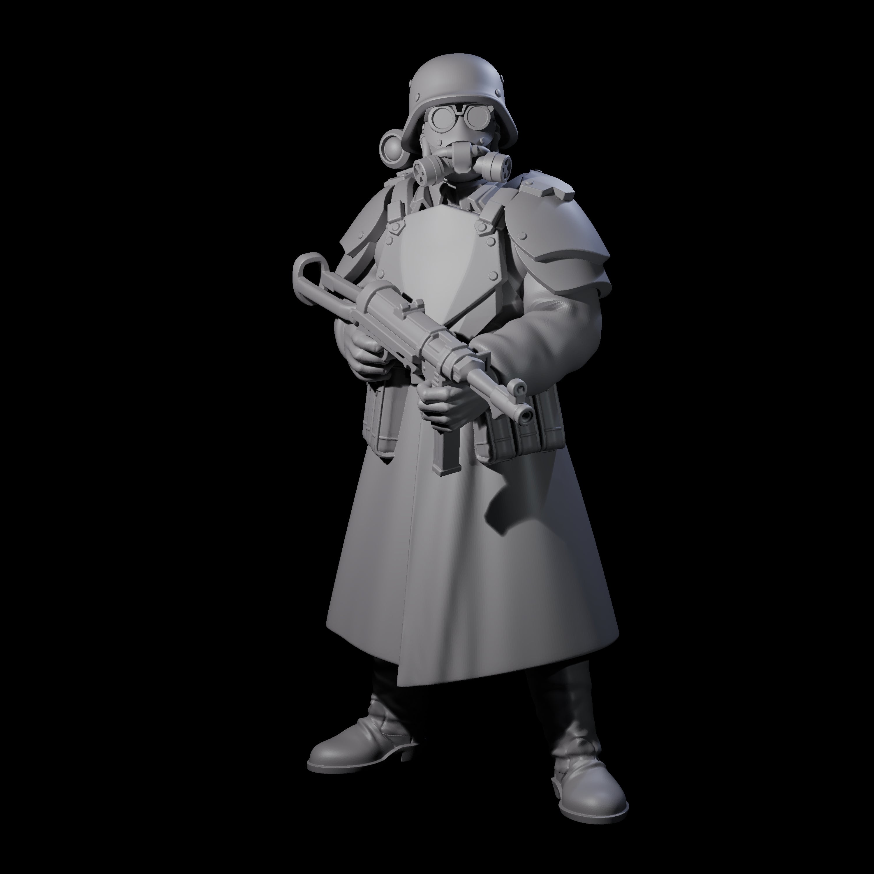 Weird War German Fast Firing SMG Commandos Miniature for Dungeons and Dragons, Pathfinder or other TTRPGs