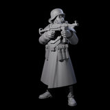 Weird War German Fast Firing SMG Commandos Miniature for Dungeons and Dragons, Pathfinder or other TTRPGs