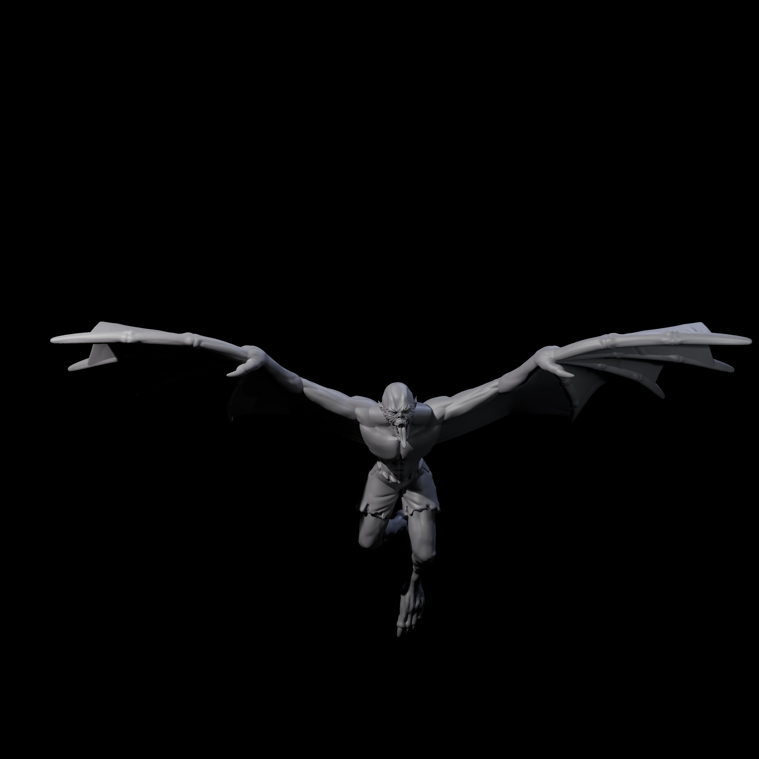 Weird War German Flapping Vampire Spawn B Miniature for Dungeons and Dragons, Pathfinder or other TTRPGs