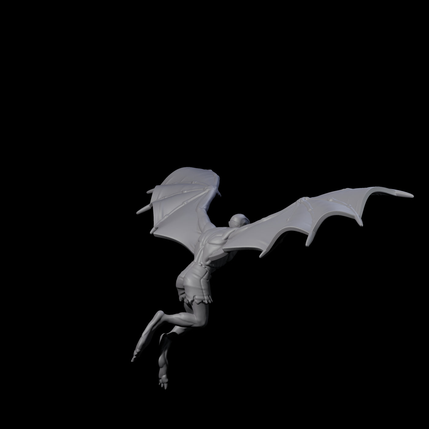Weird War German Flapping Vampire Spawn B Miniature for Dungeons and Dragons, Pathfinder or other TTRPGs