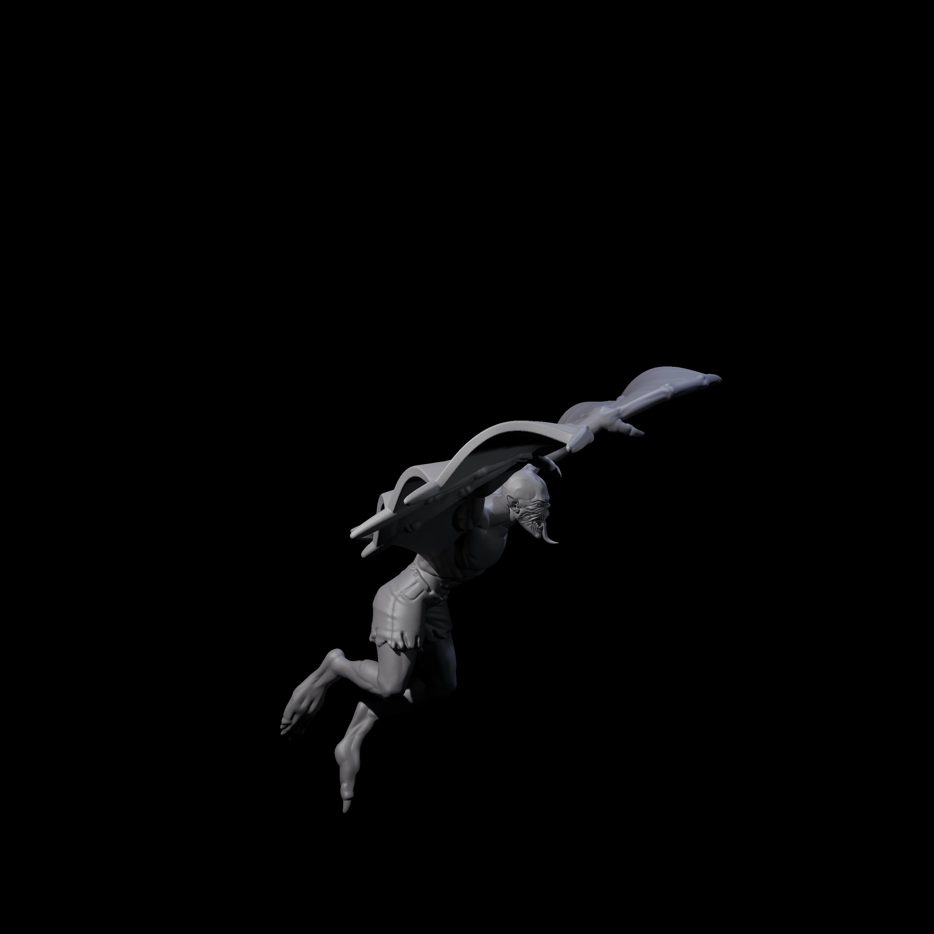 Weird War German Flapping Vampire Spawn B Miniature for Dungeons and Dragons, Pathfinder or other TTRPGs