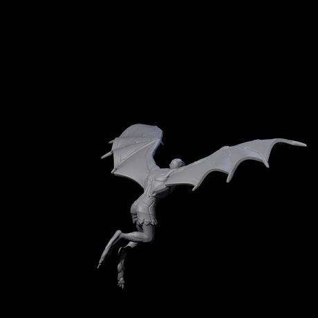 Weird War German Flapping Vampire Spawn B Miniature for Dungeons and Dragons, Pathfinder or other TTRPGs