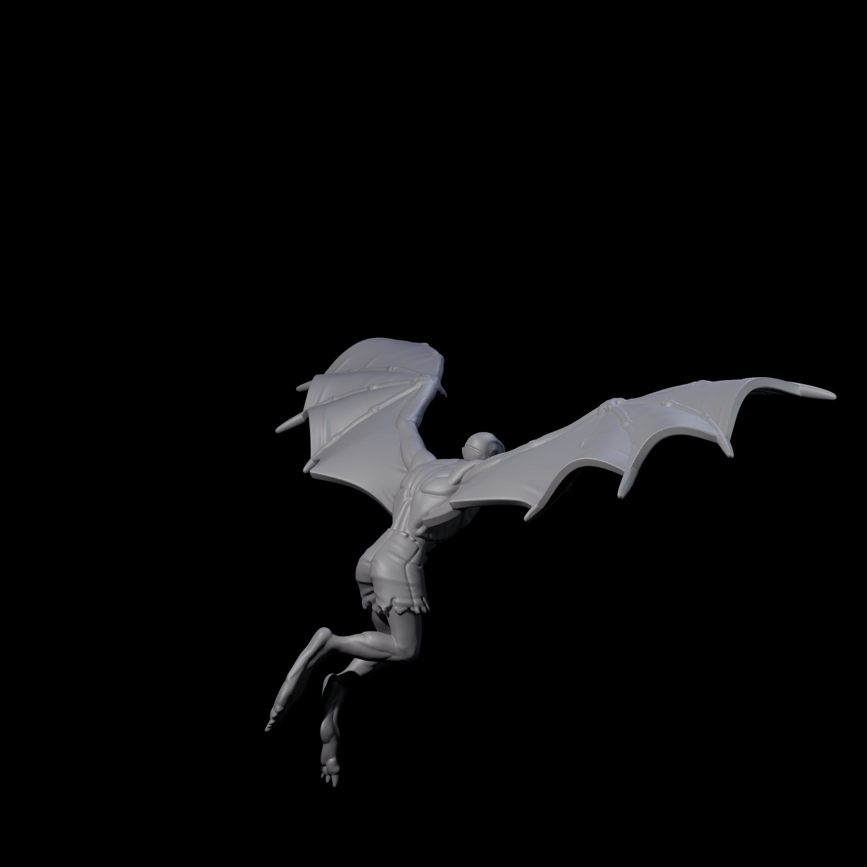 Weird War German Flapping Vampire Spawn B Miniature for Dungeons and Dragons, Pathfinder or other TTRPGs