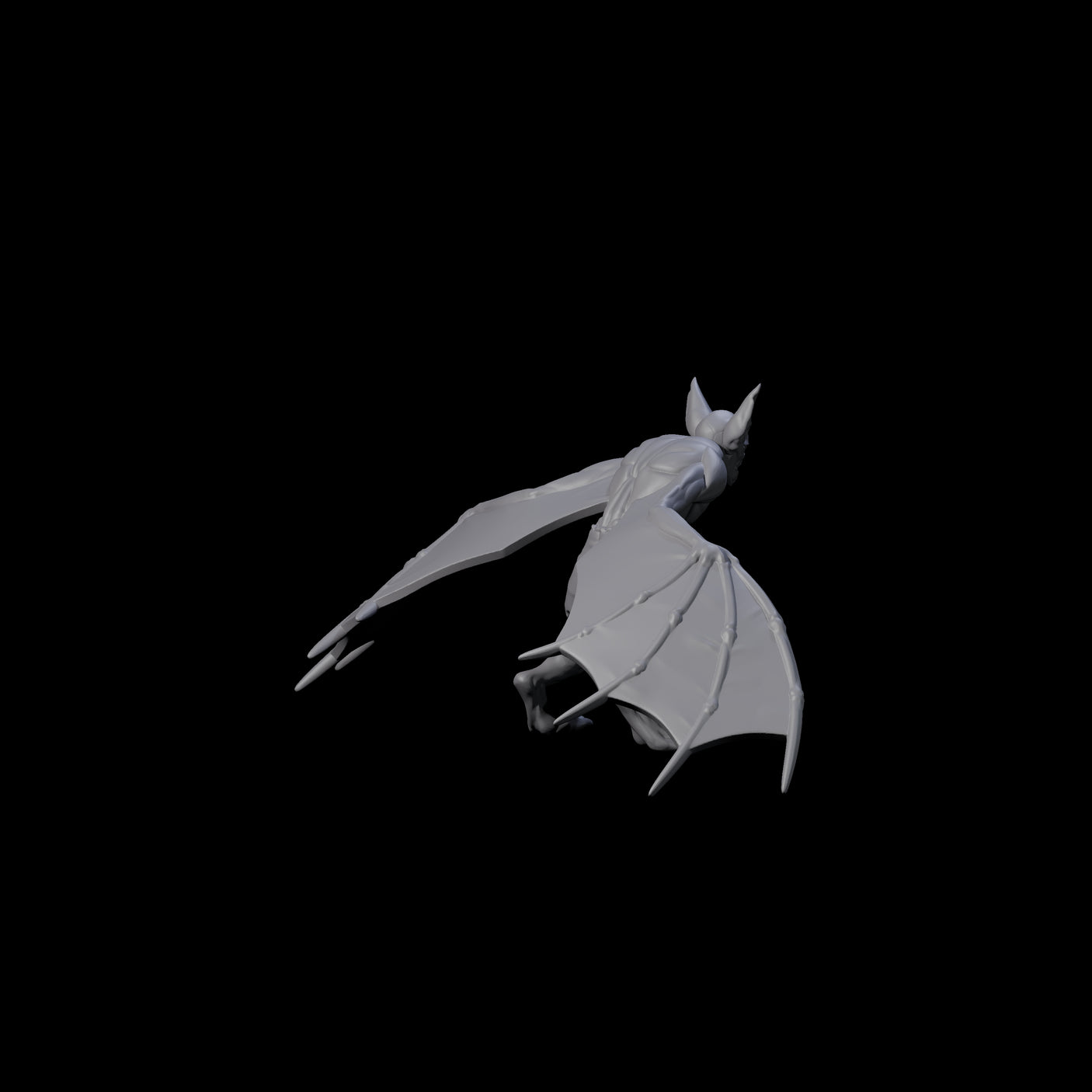Weird War German Flapping Vampire Spawn C Miniature for Dungeons and Dragons, Pathfinder or other TTRPGs