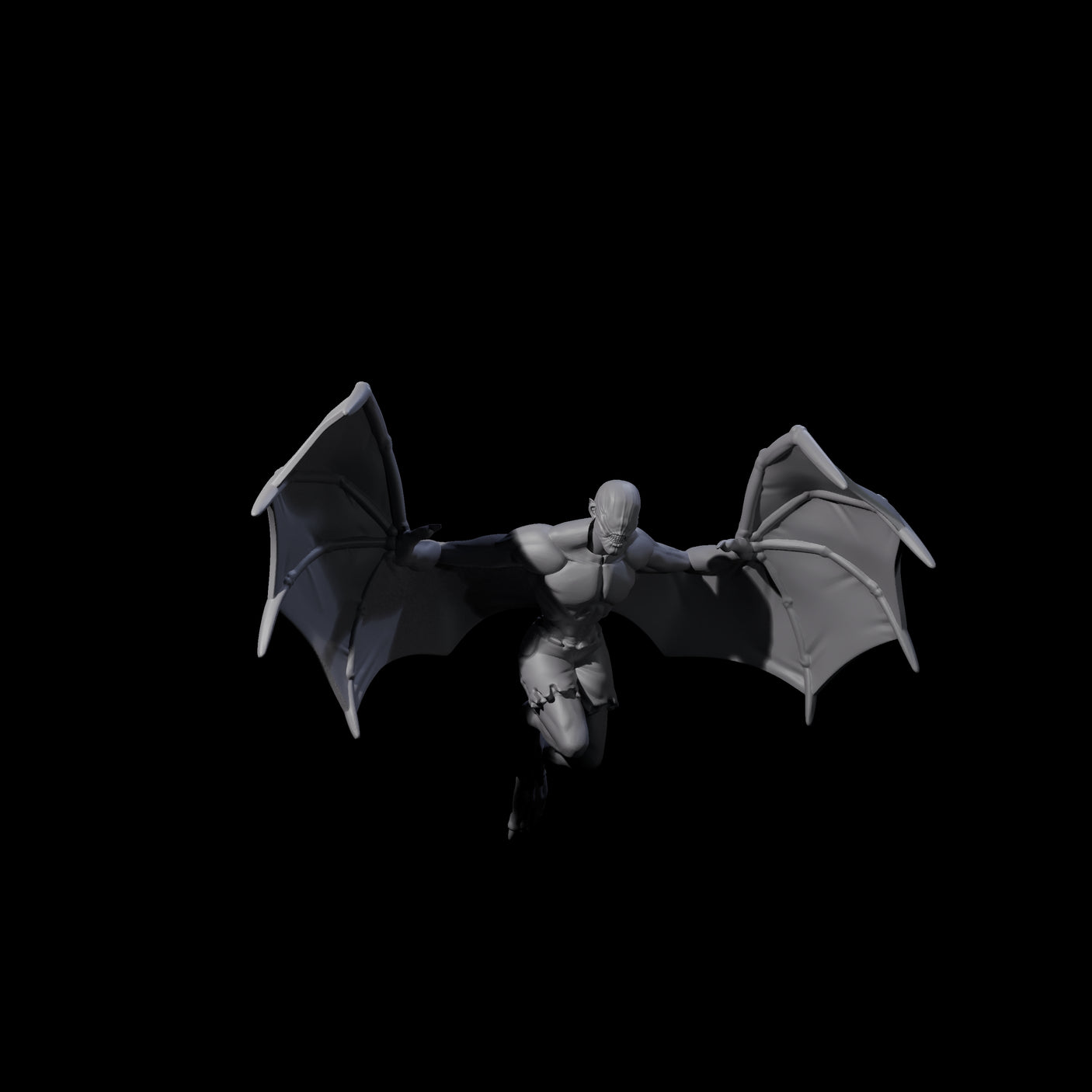 Weird War German Flapping Vampire Spawn D Miniature for Dungeons and Dragons, Pathfinder or other TTRPGs