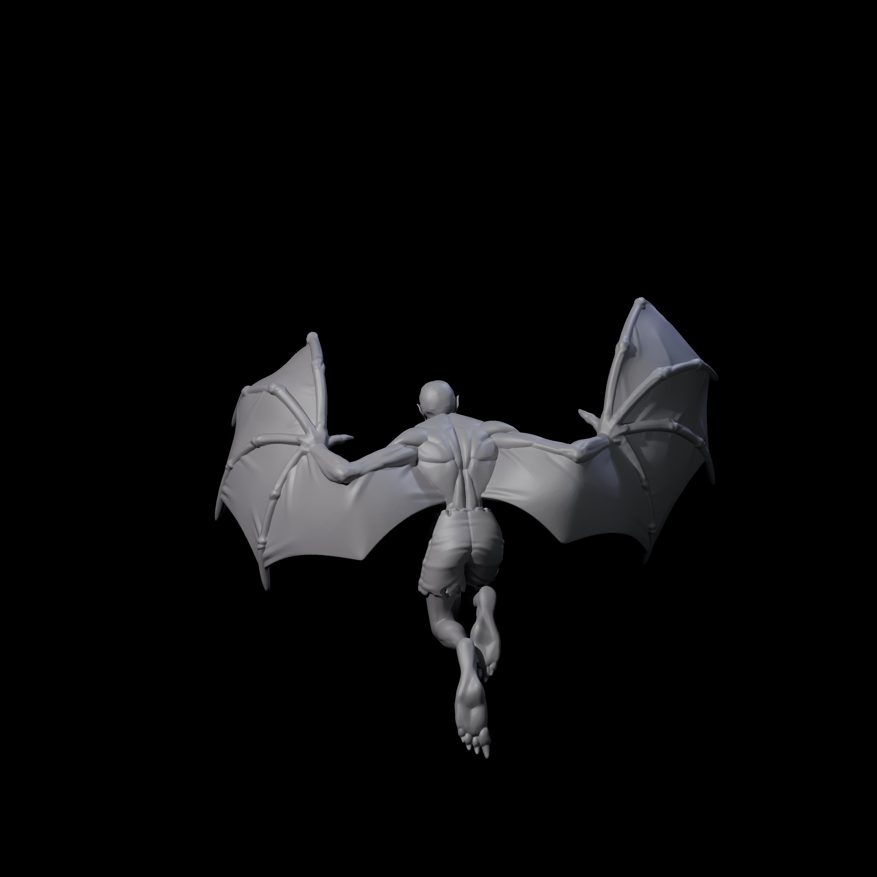 Weird War German Flapping Vampire Spawn D Miniature for Dungeons and Dragons, Pathfinder or other TTRPGs