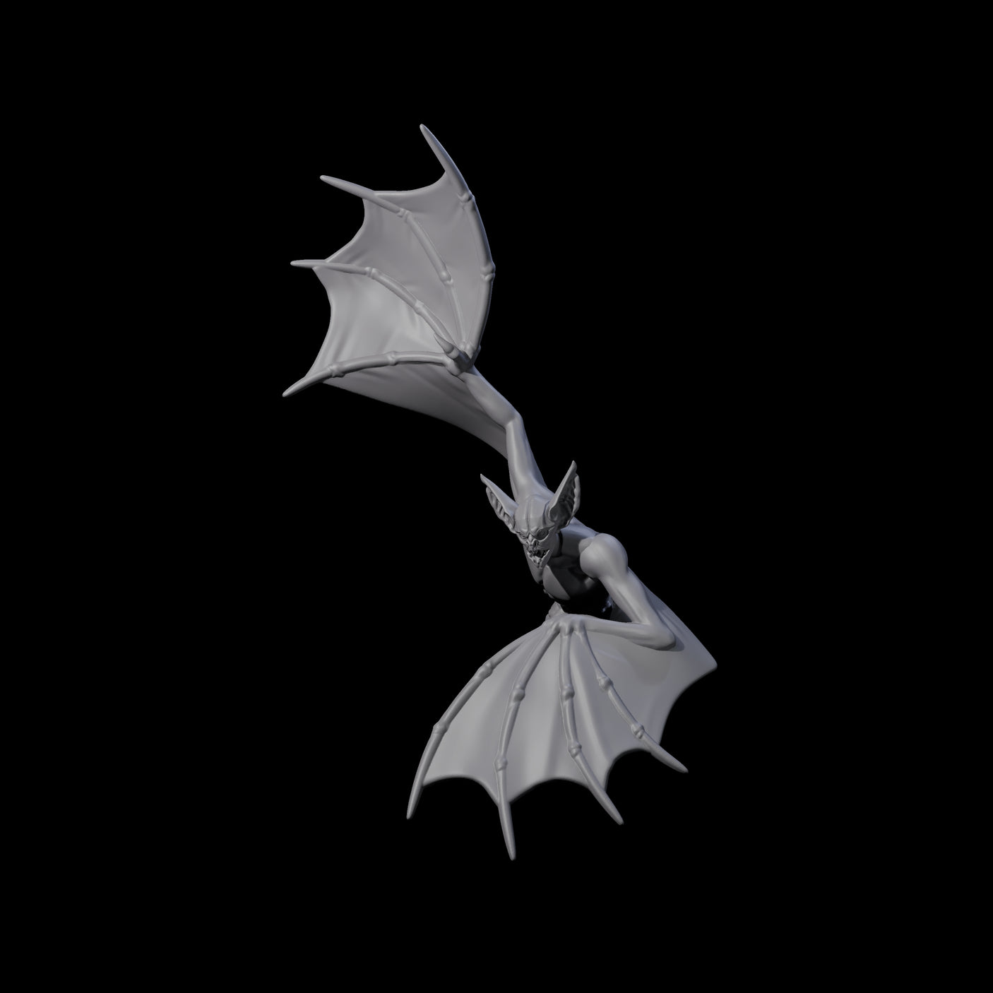Weird War German Flapping Vampire Spawn F Miniature for Dungeons and Dragons, Pathfinder or other TTRPGs