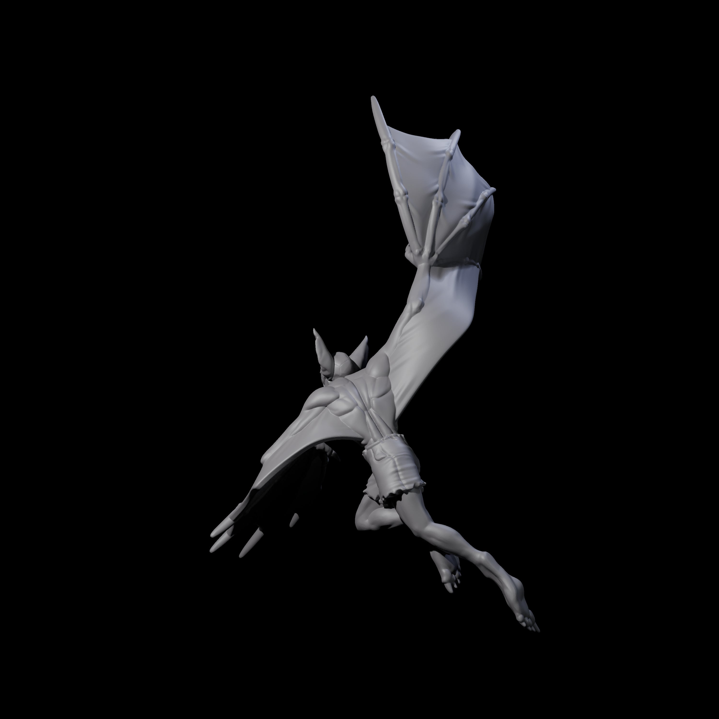 Weird War German Flapping Vampire Spawn F Miniature for Dungeons and Dragons, Pathfinder or other TTRPGs