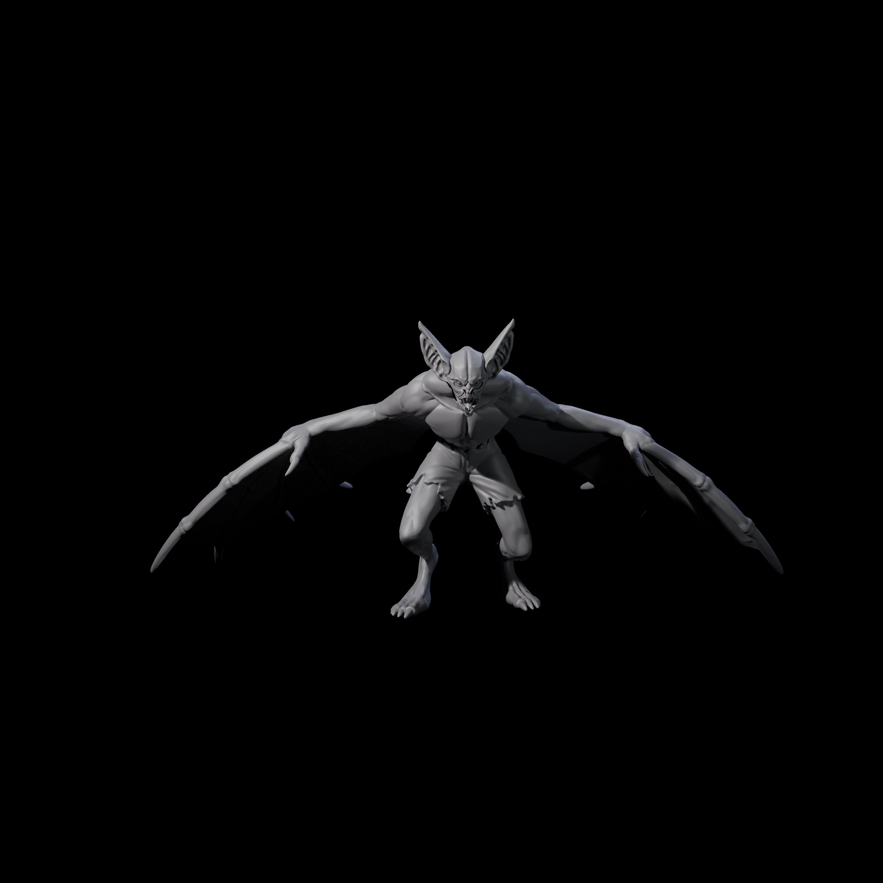 Weird War German Flapping Vampire Spawn Miniature for Dungeons and Dragons, Pathfinder or other TTRPGs