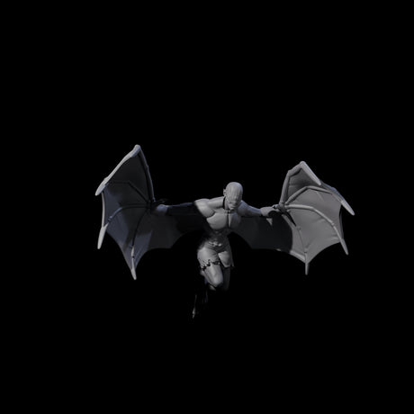 Weird War German Flapping Vampire Spawn Miniature for Dungeons and Dragons, Pathfinder or other TTRPGs