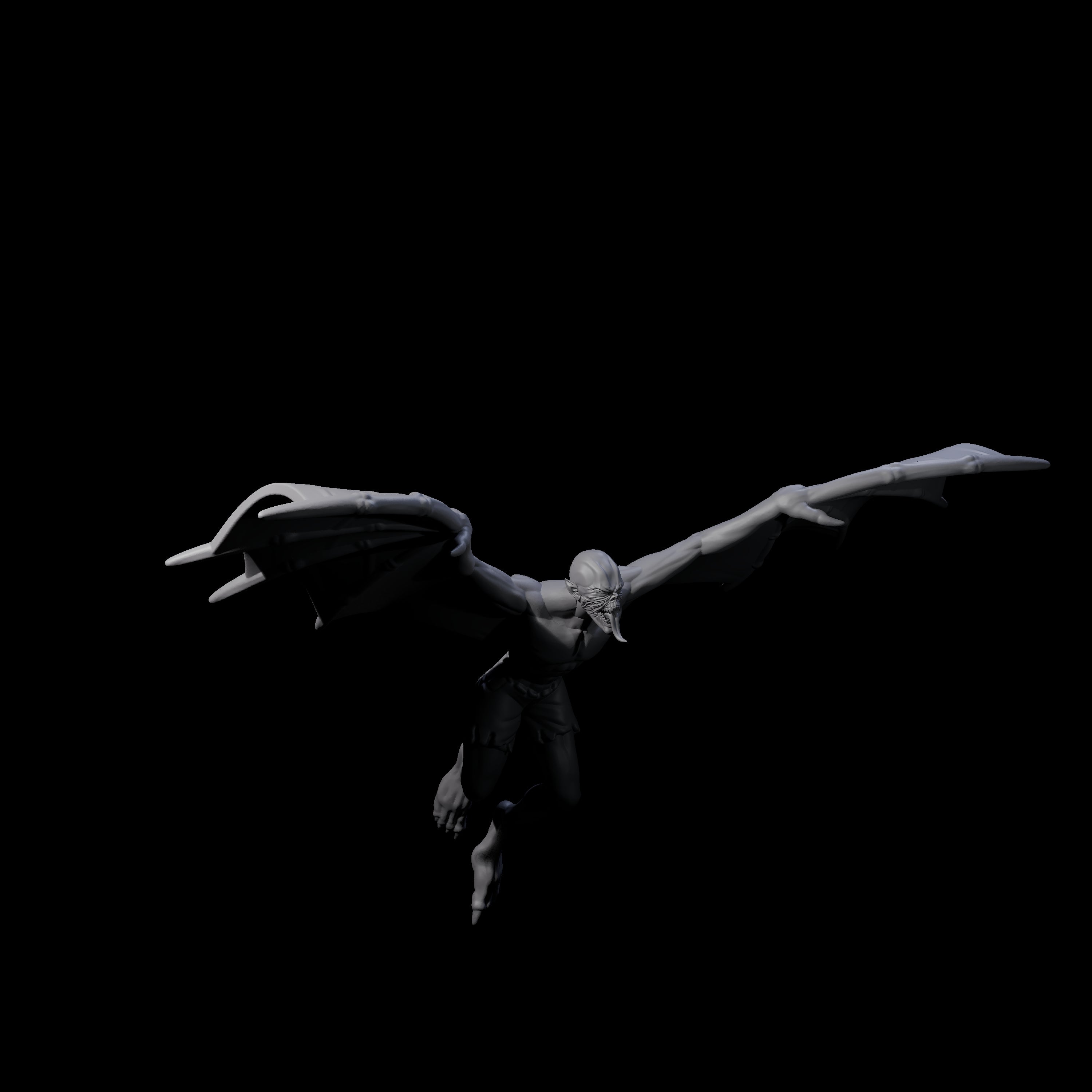 Weird War German Flapping Vampire Spawn Miniature for Dungeons and Dragons, Pathfinder or other TTRPGs